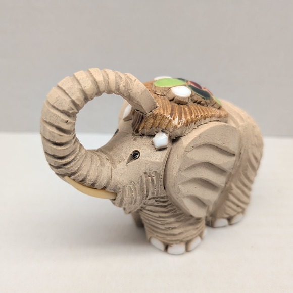 Artesania Rinconada Other - Artesania Rinconada Baby Elephant Figurine Signed Uruguay Clay Enamel 3.5"